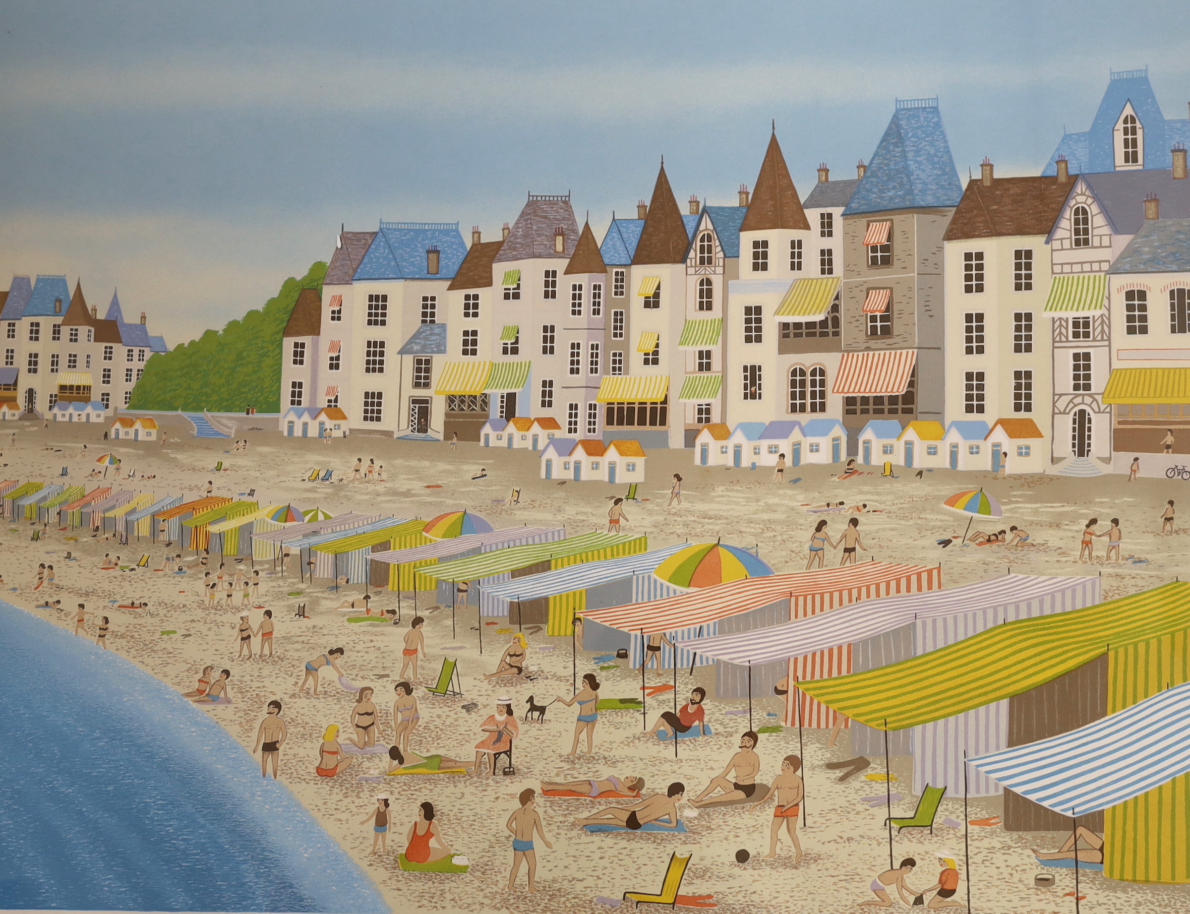 Fanch Ledan (French, b.1949), three pencil signed limited edition colour prints, one with embossed blind stamp, one titled Parc Monceau, largest 66 x 50cm